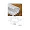 Kable Kontrol Cover Plate Raceway, WC Series, 1-1/2 in W, 3/4 in H, 5 ft L, White WC500 - alternate 3